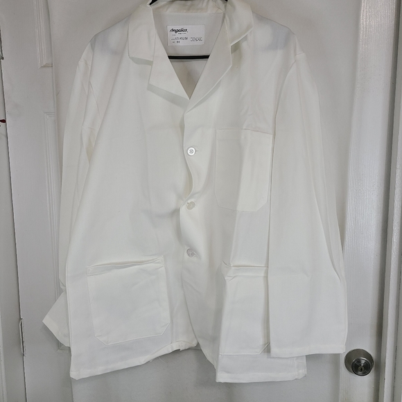 Angelica Lab Coat / Hospital Jacket, Size: 44R Color: White - Picture 7 of 14